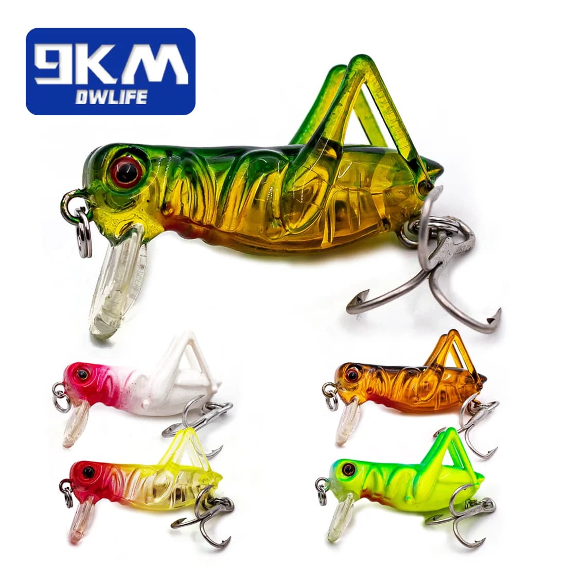 3.1g Crickets formas virsmas voblere